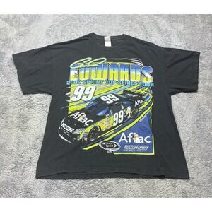 Carl Edwards #99 Shirt Mens XL Black AFLAC Nascar 2009 Sprint Cup Racing Graphic